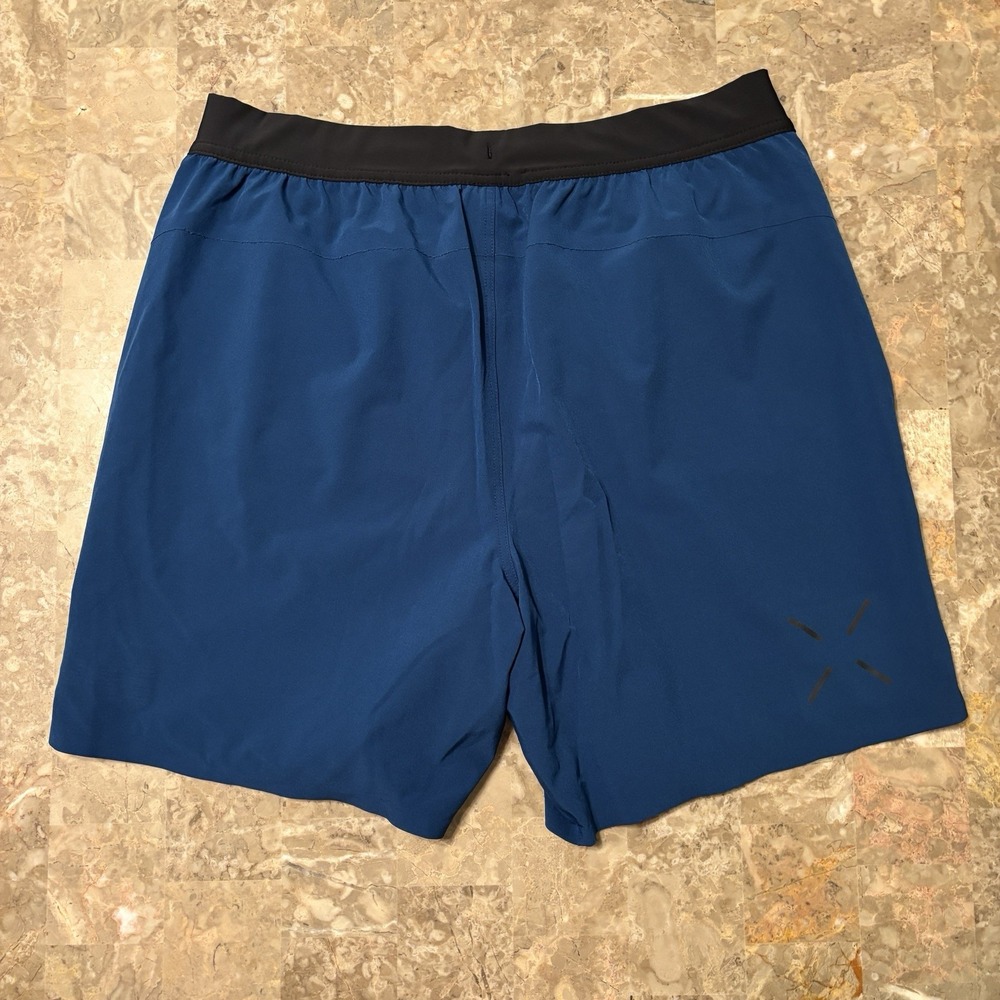 Ten Thousand Shorts Mens Large Blue The Interval Short 7" Running Lined Gym